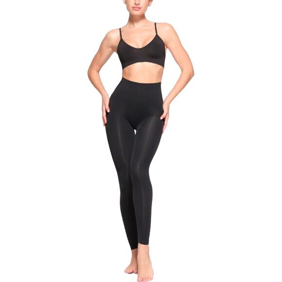 SKIMS Soft Smoothing Seamless Base Layer Leggings in Black size Small - Picture 1 of 7